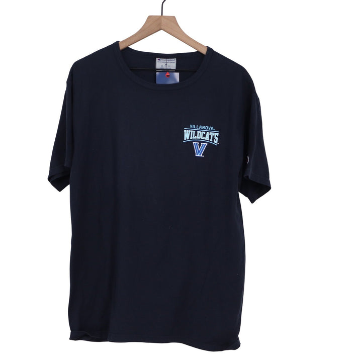 Champion Villanova Wildcats Mens Navy Blue Graphic T-Shirt Medium
