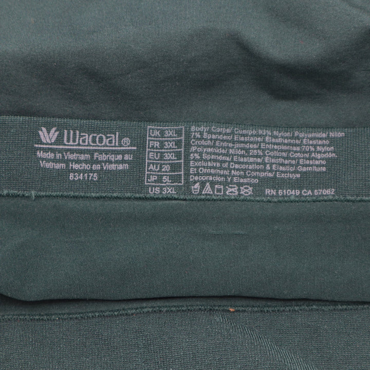 Wacoal B-Smooth Brief Panties Teal Green Seamless High Rise 834175 US 3XL