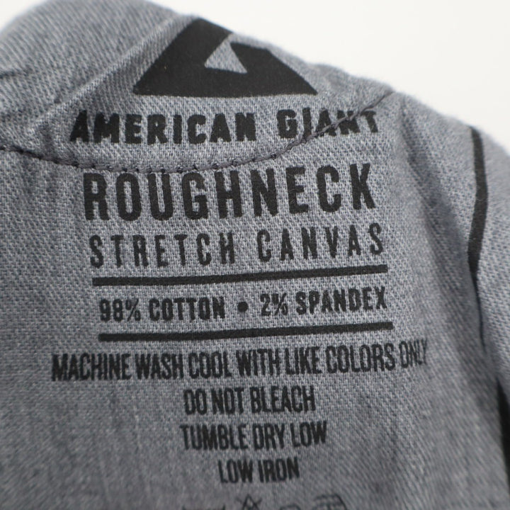 American Giant Roughneck Jeans Women 30X32 Charcoal Gray Cotton Stretch Straight