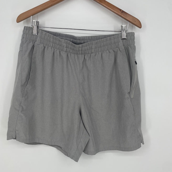 DSG Men's Athletic Shorts Gray Elastic Waist Pockets Size L