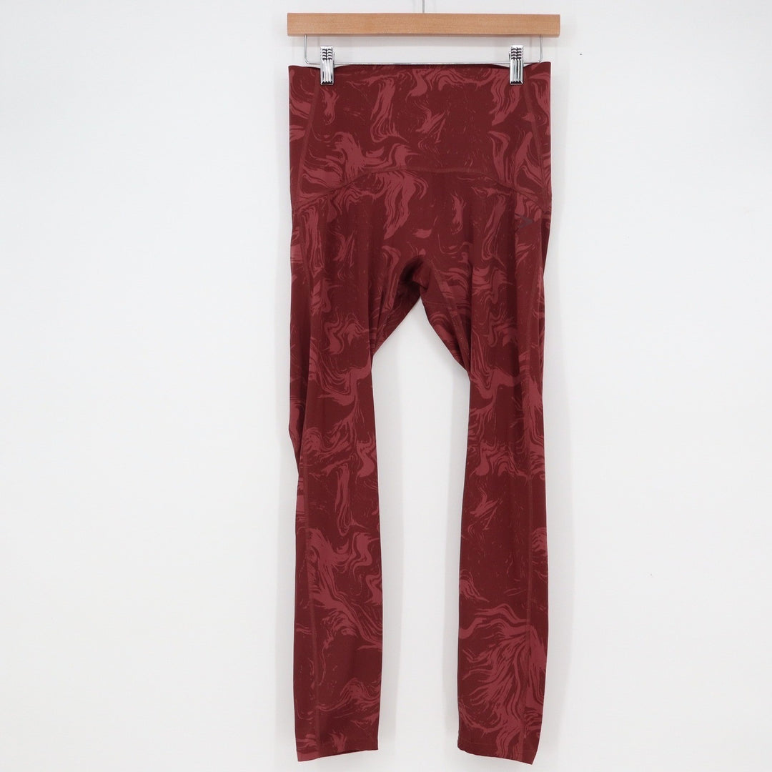 Gymshark Adapt Animal Seamless Leggings Burgundy Red Scrunch Butt L