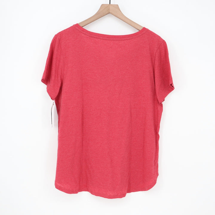 Colosseum MIT Engineers Women XL Red Heathered Short Sleeve Beaver T-Shirt