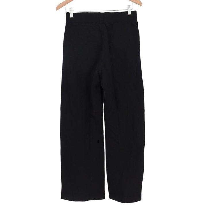 American Giant Ponte Straight Pants Womens Small Black Logo Cotton Relaxed Fit