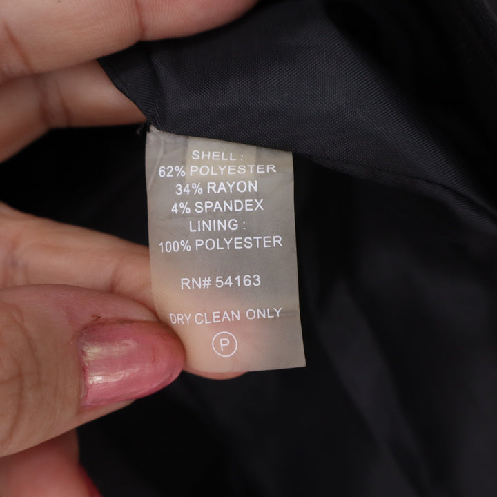 Calvin Klein Blazer Womens 4 One-Button Black Professional Career Excellent