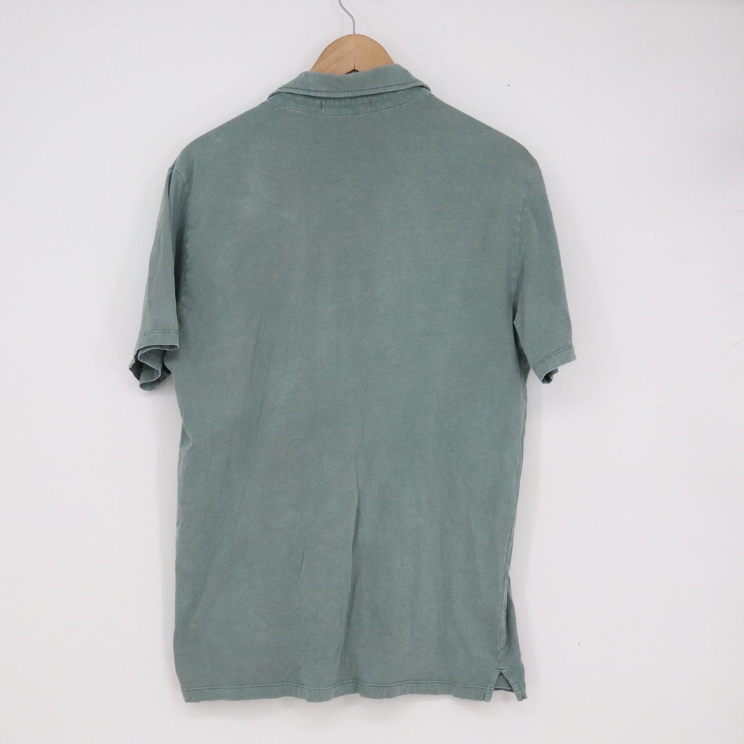 Robert Barakett Mens Sage Green Cotton Short Sleeve Polo Shirt Size L 13635
