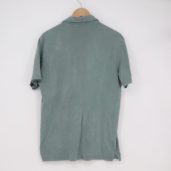 Robert Barakett Mens Sage Green Cotton Short Sleeve Polo Shirt Size L 13635