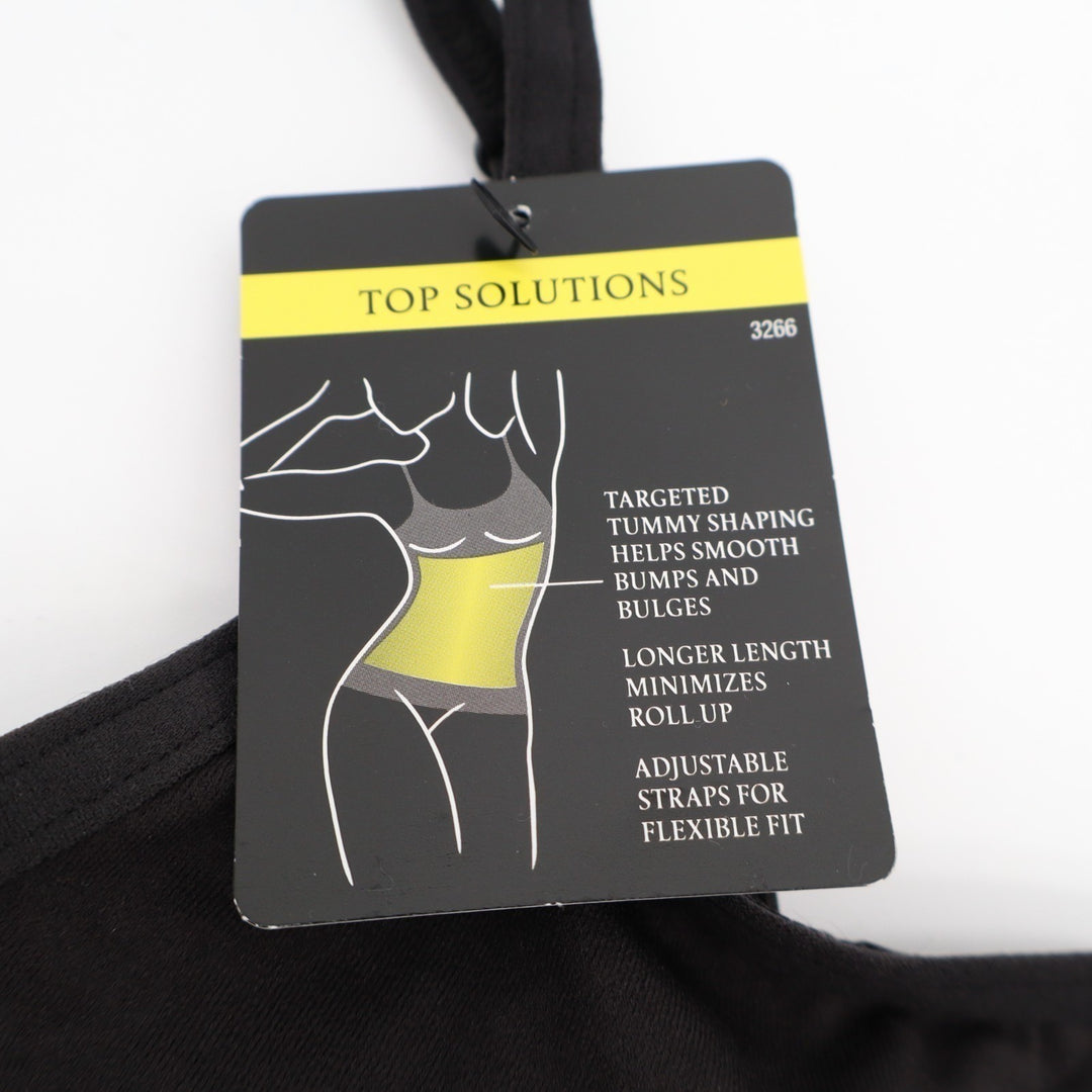 Maidenform Shapewear Firm Control Shaping Tank Top Womens Small Black Stretch