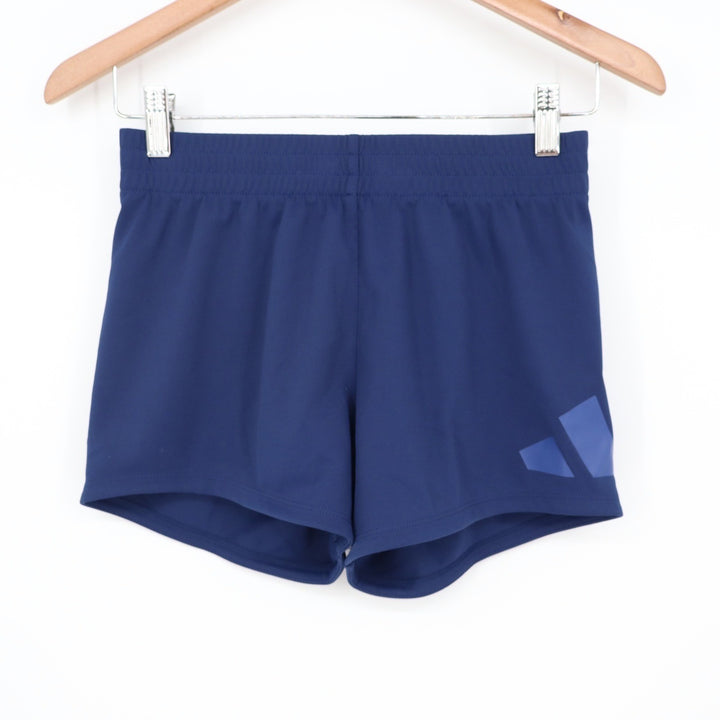 Adidas Kids Dark Blue No Side Seam Knit Athletic Shorts Size M 10/12