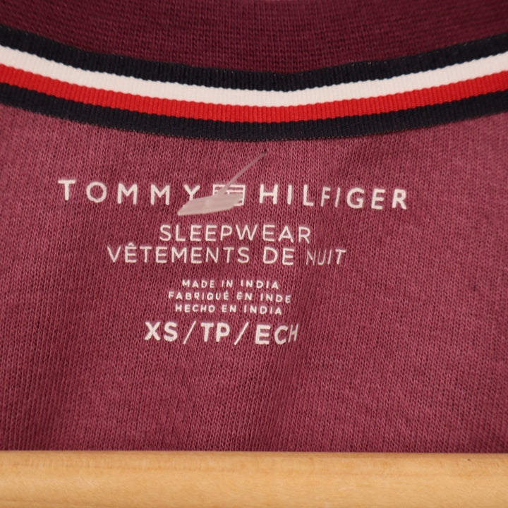 Tommy Hilfiger 2-PC Pajamas Set Womens XS Red Houndstooth Cotton Knit Sleepwear