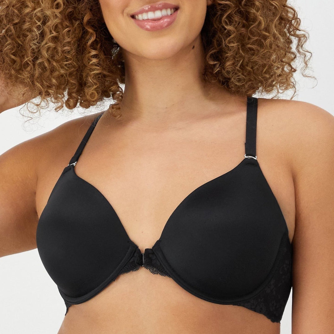 Maidenform One Fab Fit Everyday Bra Womens 34B Black Full Coverage Racerback