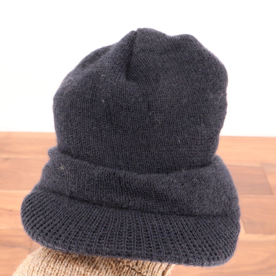 Jeep Beanie Hat Unisex One Size Navy Blue Tight Knit Warm Wear Casual Cuffed Hem