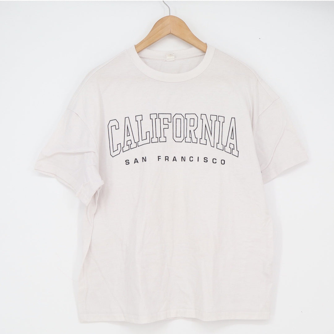 SHEIN T-Shirt Womens M California San Francisco Off-White Graphic Oversized EX