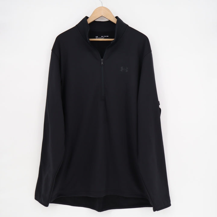 Under Armour Coldgear Armour Fleece Men's 2XL Black Long Sleeve Quarter Zip