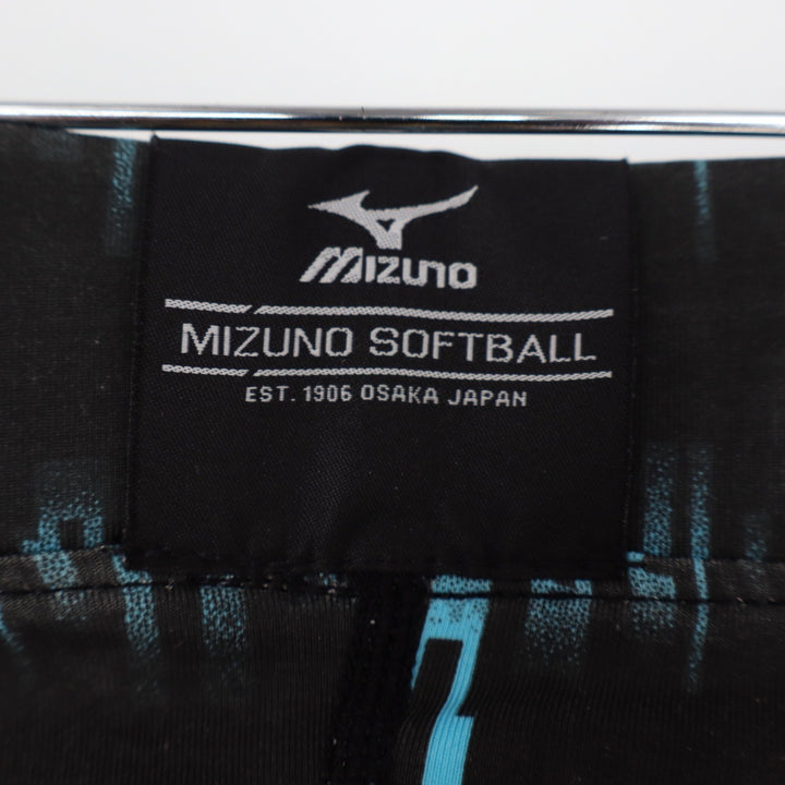Mizuno RTL Nighthawk Sliding Shorts 905S Womens Medium Black Teal Digital Print