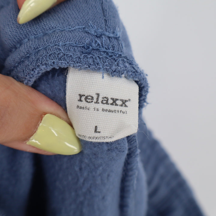 Relaxx Outer Banks Graphic Sweatpants Blue Fleece Joggers Mens Large L