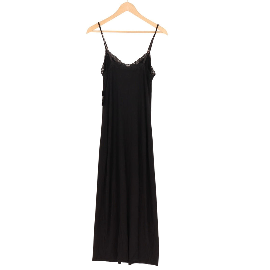 I.N.C. International Concepts Intimates Nightgown Womens Small Black Lace Trim