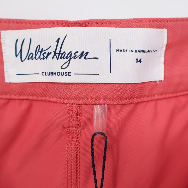 Walter Hagen Clubhouse Womens 16" Golf Skort Pink Rouge UPF 50+ Size 14