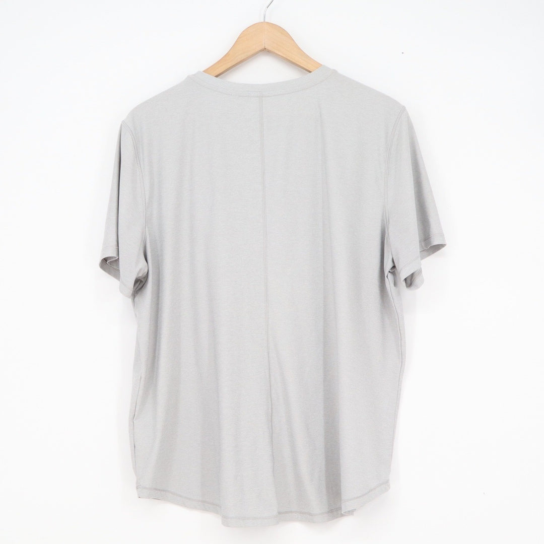 DSG Womens XL Gray Heathered Short Sleeve Performance T-Shirt Crew Neck