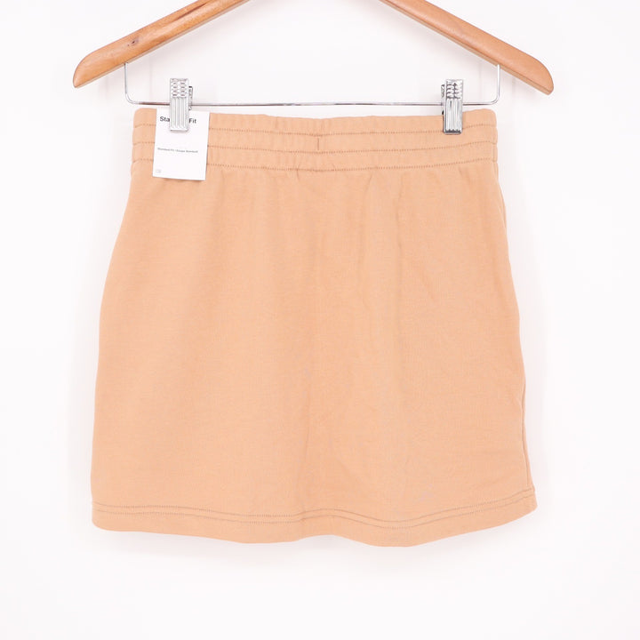 Nike Kids Sportswear French Terry Skirt Tan Beige Size Large L NWT