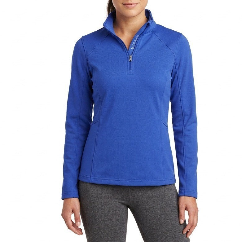 Spyder Sweatshirt Womens Medium Stretch Blue Fleece Quarter Zip Long Sleeve