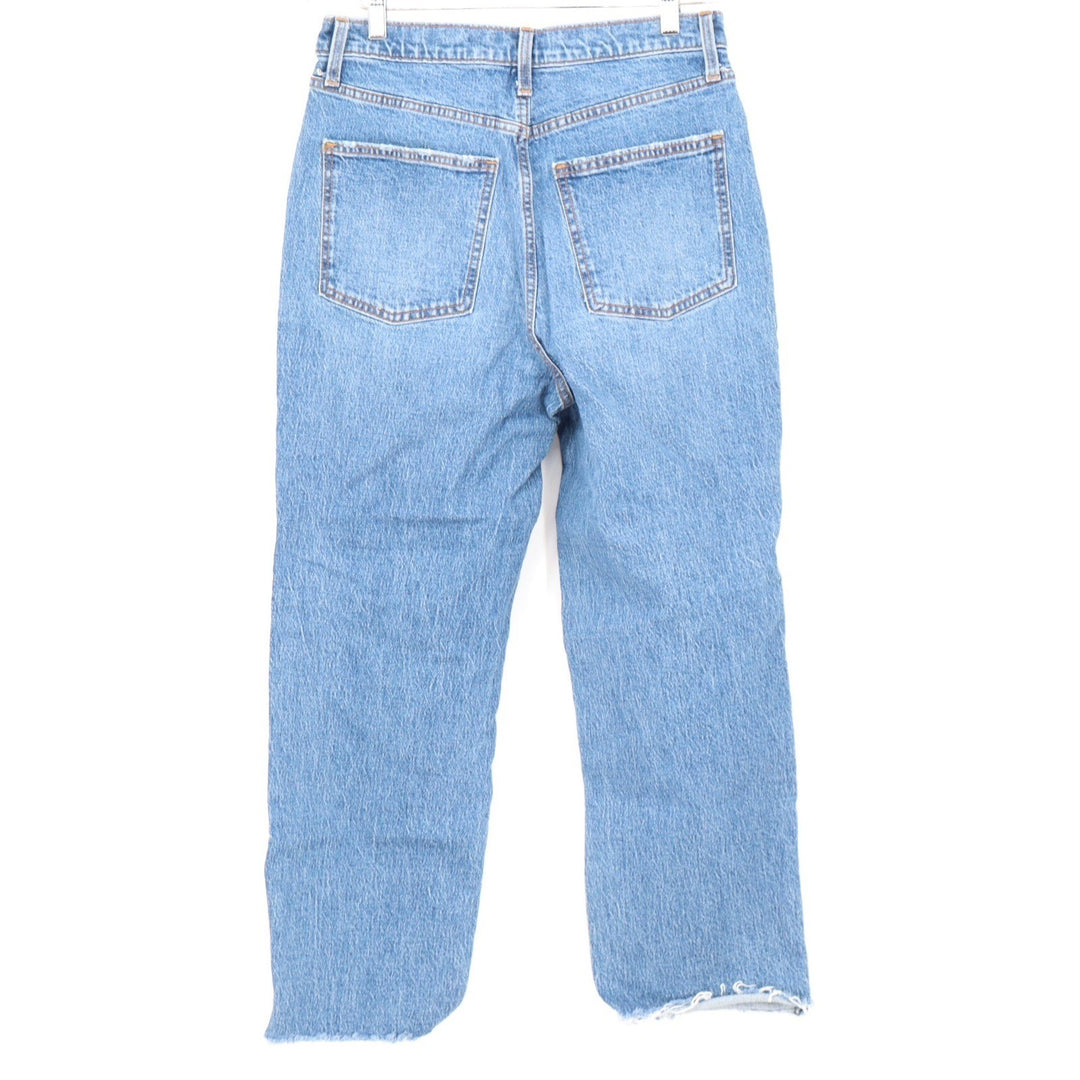 Universal Thread Womens High Rise Straight Leg Distressed Jeans Blue 12/31L