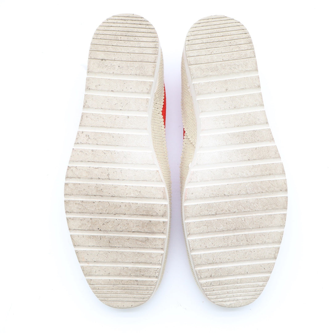 Verbenas Gaudi Red Suede Espadrille Slip On Sneaker Shoes Made in Spain Size 39