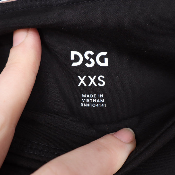 DSG Womens Momentum High Rise Capri Leggings Pure Black XXS