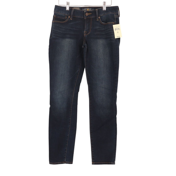 Lucky Brand Lolita Ankle Jeans Womens 2 Blue Denim Cotton Stretch Skinny Leg