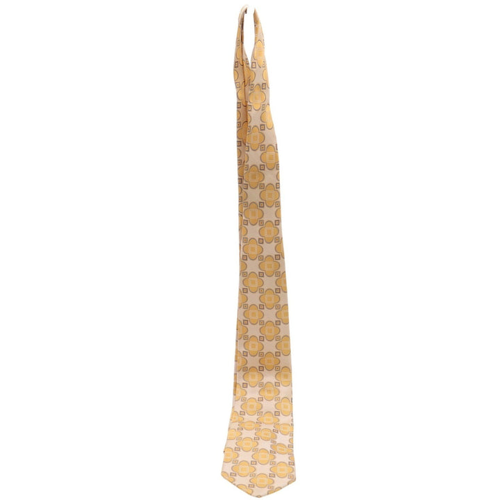 Jos A Bank Signature Collection Gold Geometric Silk Tie Made in Italy