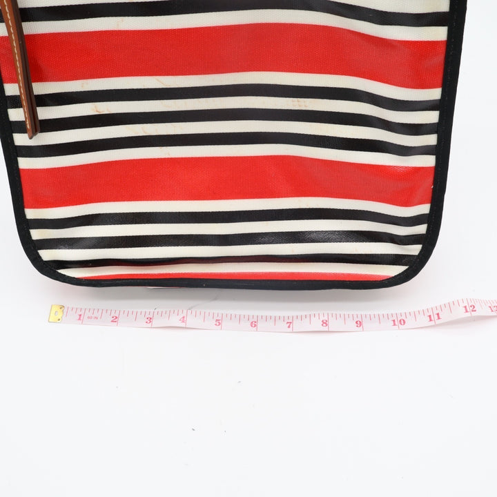 Fossil Keyper Womens Handbag Multicolor Striped Adjustable Strap Crossbody Bag