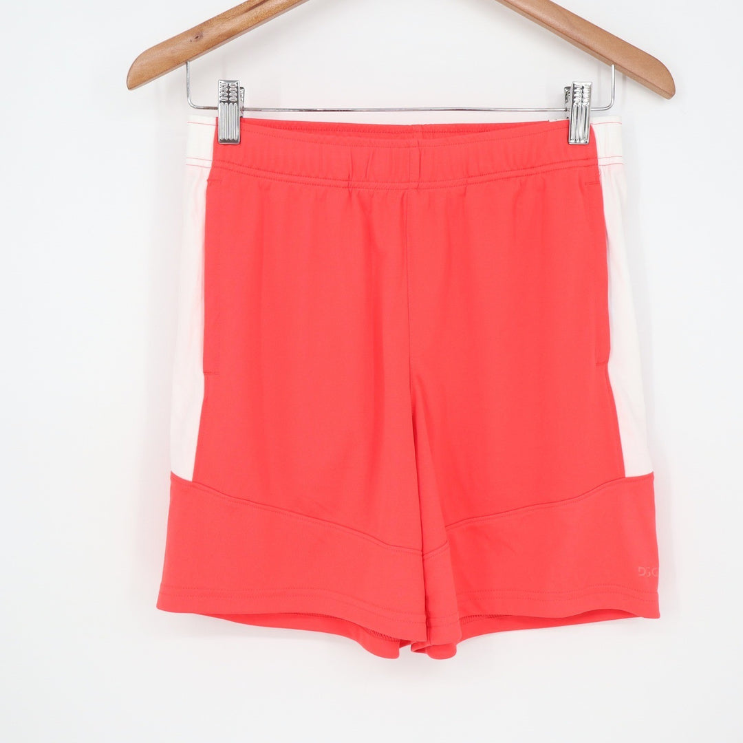 DSG Boys All Sport Shorts XL 18 Cabana Coral Pure White Moisture Wicking