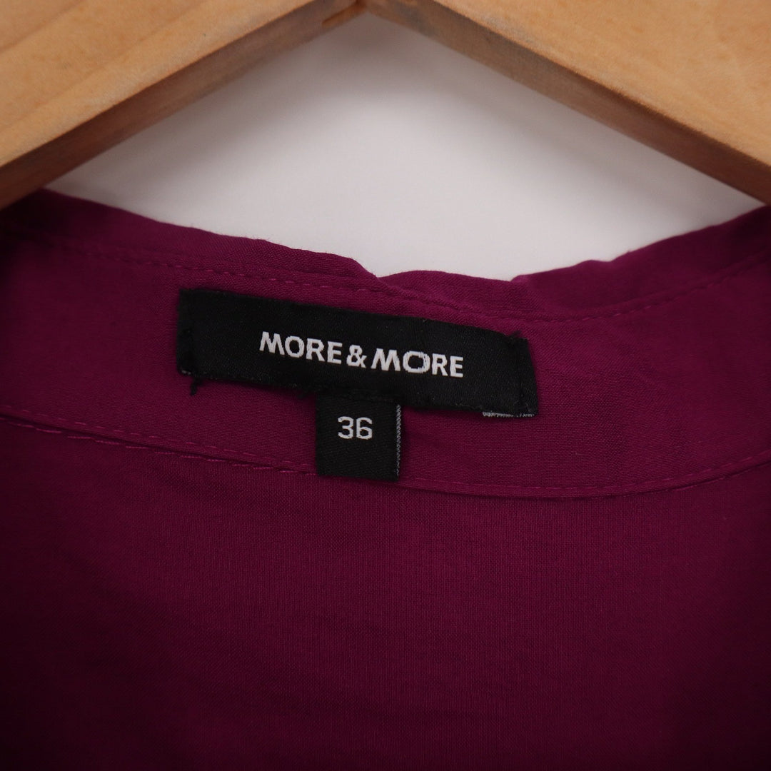 More & More Magenta Cotton Blend Button Down Tailored Shirt Size 36 / US 6