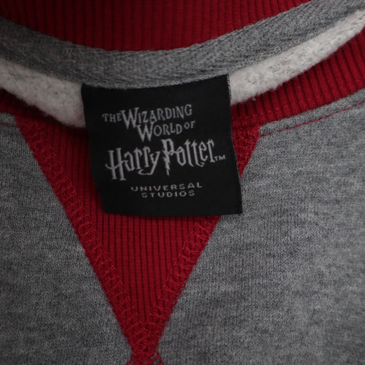 Universal Studios Harry Potter Gryffindor Raglan Sweatshirt Grey Burgundy XL