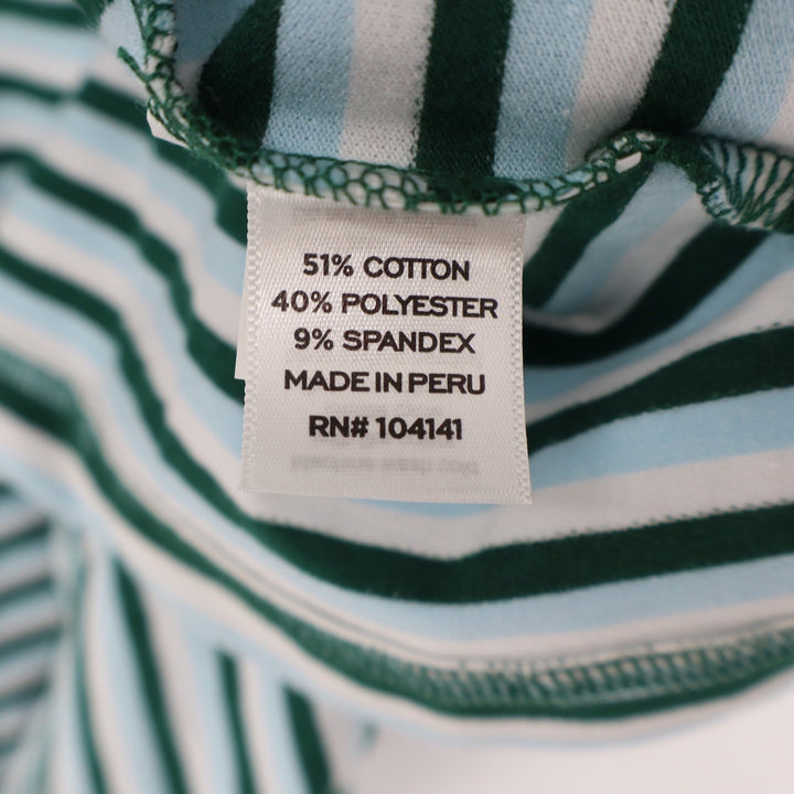 Walter Hagen Clubhouse Stripe Pique Polo Mens XXL Blue Green Golf Shirt