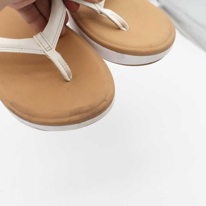 Reef Cushion Cloud Womens White Tan Platform Flip Flop Sandals Size 11