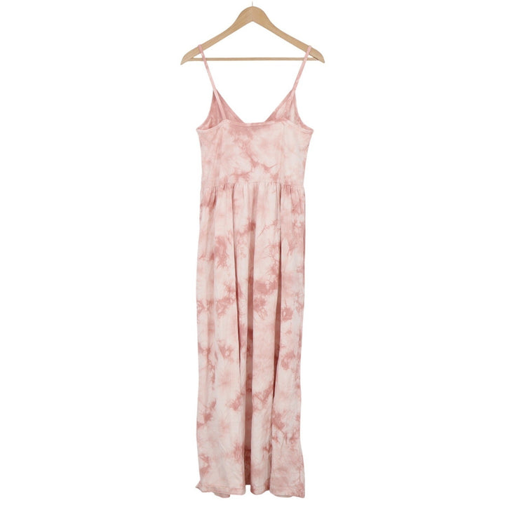 Z Supply Maxi Dress Women's M Pink Tie Dye Spaghetti Strap New