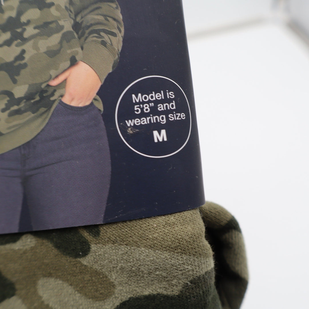 GAP Hoodie Unisex XL Olive Camo Embroidered Logo Fleece NEW