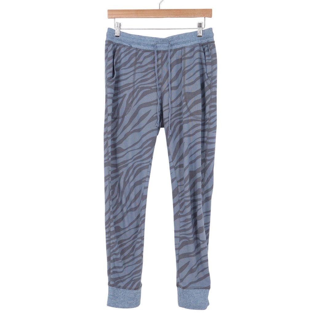 Karen Neuburger Live Love Lounge Blue Zebra Print Pajama Set Tank Joggers Medium