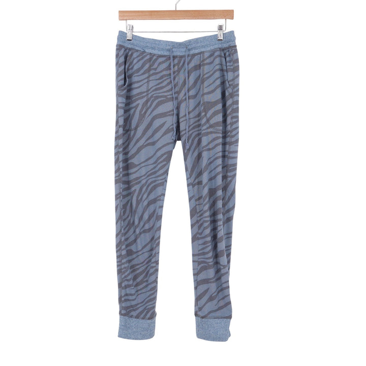 Karen Neuburger Live Love Lounge Blue Zebra Print Pajama Set Tank Joggers Medium