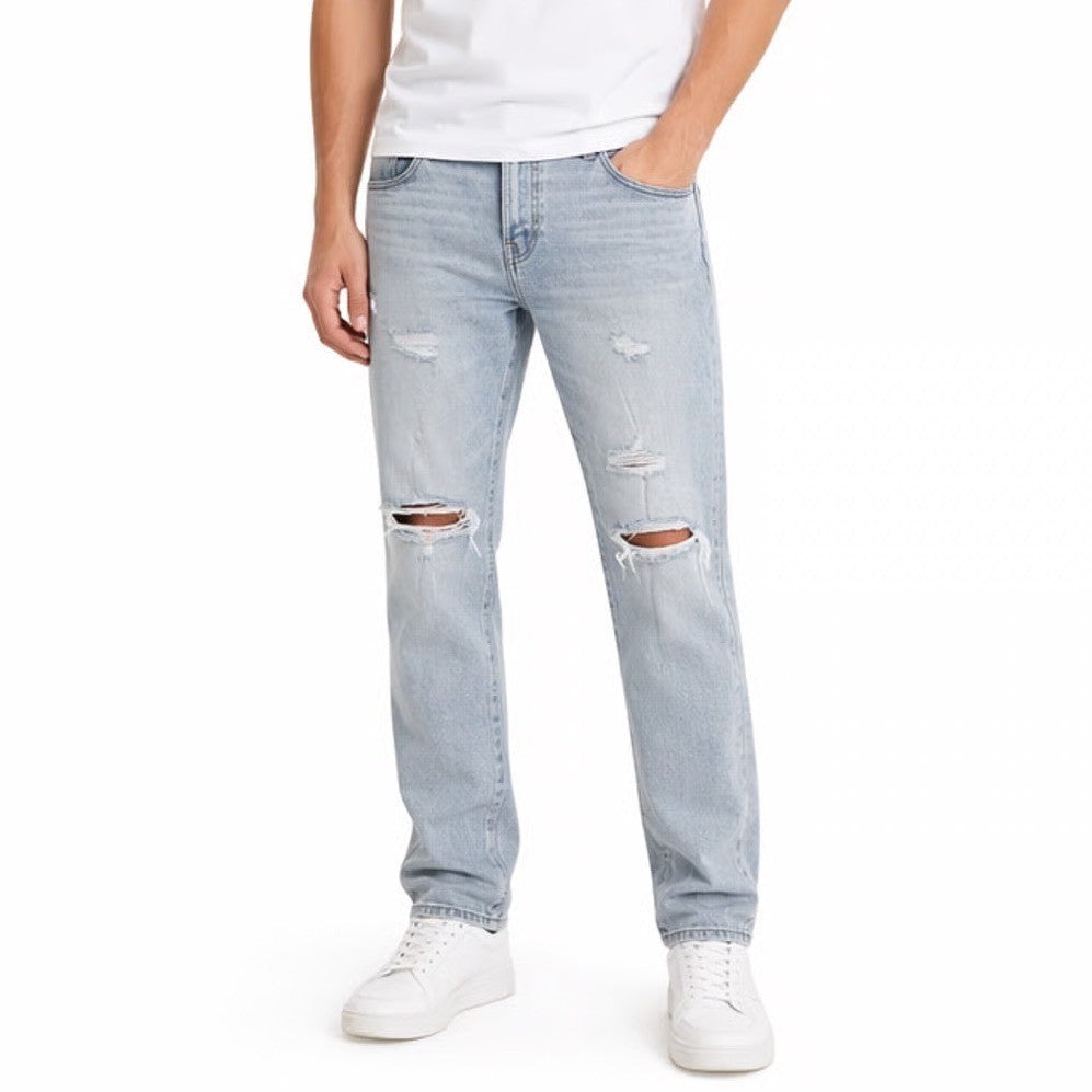 American Eagle Outfitters Jeans Mens 34x34 Blue Cotton Stretch Distressed Skinny