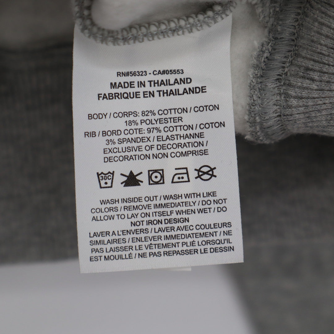 Nike USA Hockey Phoenix Crop Quarter Zip Sweatshirt Grey L