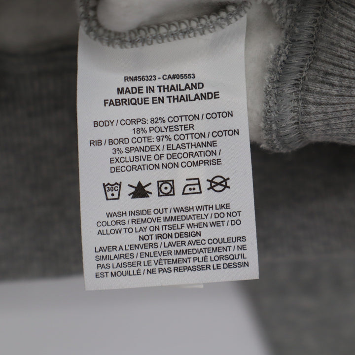Nike USA Hockey Phoenix Crop Quarter Zip Sweatshirt Grey L