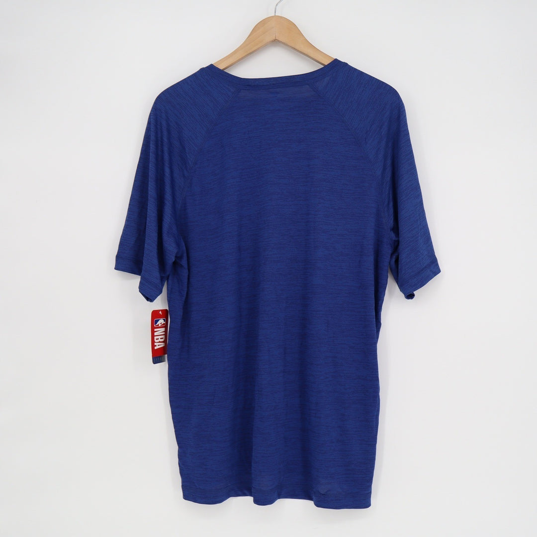 Fanatics Philadelphia 76ers Mens Large Blue Heathered Basketball T-Shirt NBA