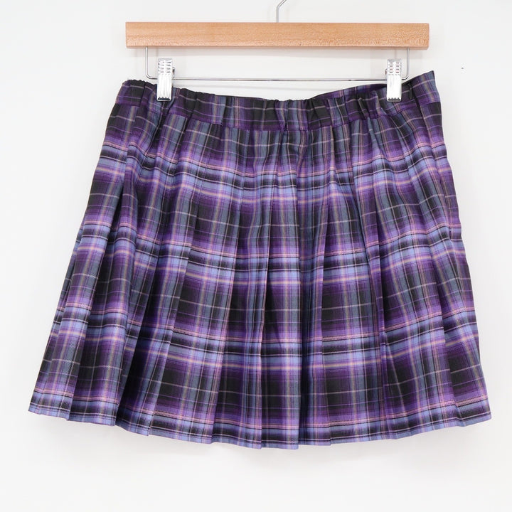 Sangtree Skirt Womens 20-22 Pleated Mini Purple Plaid Knife Pleat Excellent