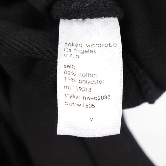 Naked Wardrobe Mens Black Sweatshirt and Joggers 2 Piece Lounge Set M