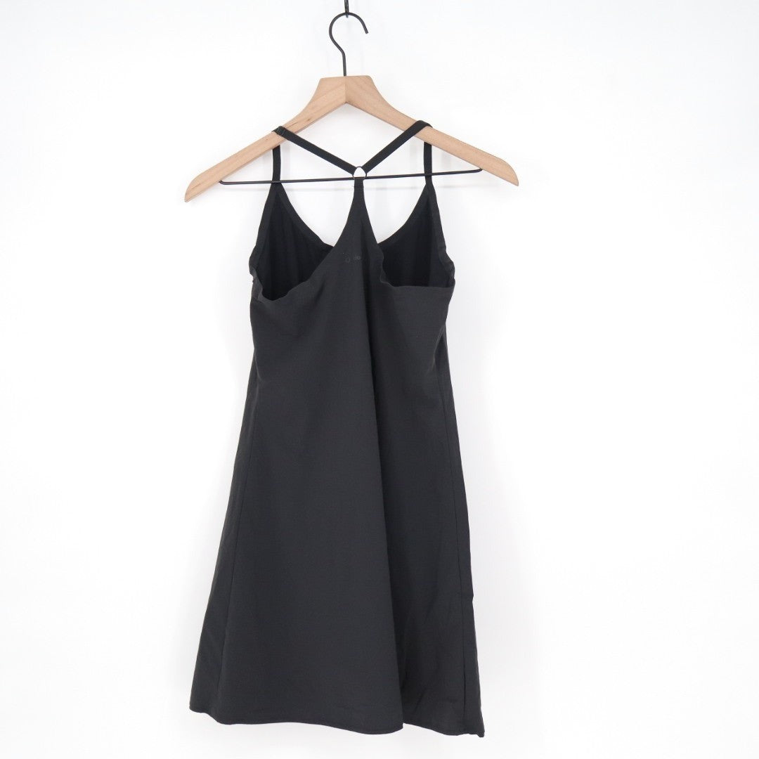 Outdoor Voices Tennis Dress Womens Small Black Racerback Stretch Built-In Shorts
