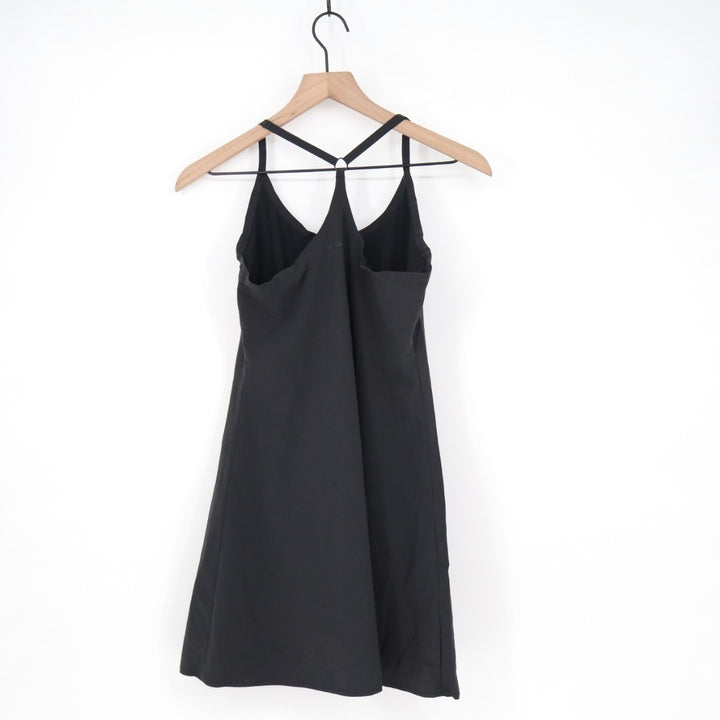 Outdoor Voices Tennis Dress Womens Small Black Racerback Stretch Built-In Shorts