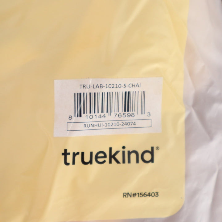 Truekind Supportive Comfort Wireless Shaping Bra Small Chai Sweetheart Neckline