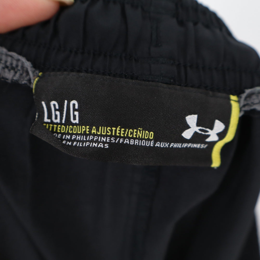 Under Armour Mens Black Fitted Athletic Training Shorts Large LG/G