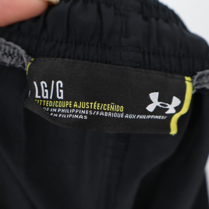 Under Armour Mens Black Fitted Athletic Training Shorts Large LG/G